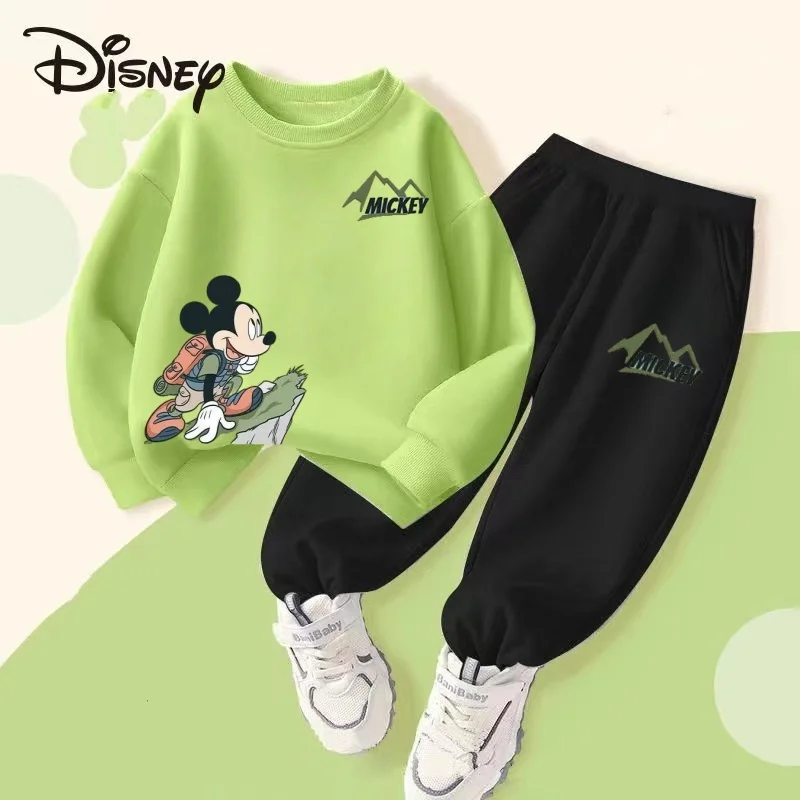 Autumn Baby Girls Boys Clothes Set Children Disney Mickey Printing Sweatshirt Top and Pants Bottom 2Pieces Suit Cotton Tracksuit - Image 6